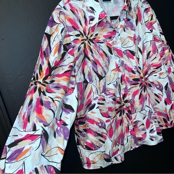 Chico's | Tops | Additions By Chicos
Cotton Blend Multicolor Size:3 Like New - Picture 6 of 8